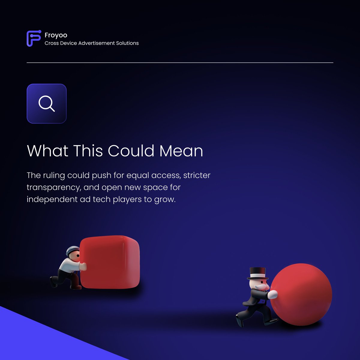 FroyooAdTech's tweet image. A record moment for AdTech 📊

The EU fined Google €2.95B for abusing its dominance in digital advertising.

The case highlights a push for more transparency and fairness across the ecosystem.

Are you ready for what comes next? ⚡