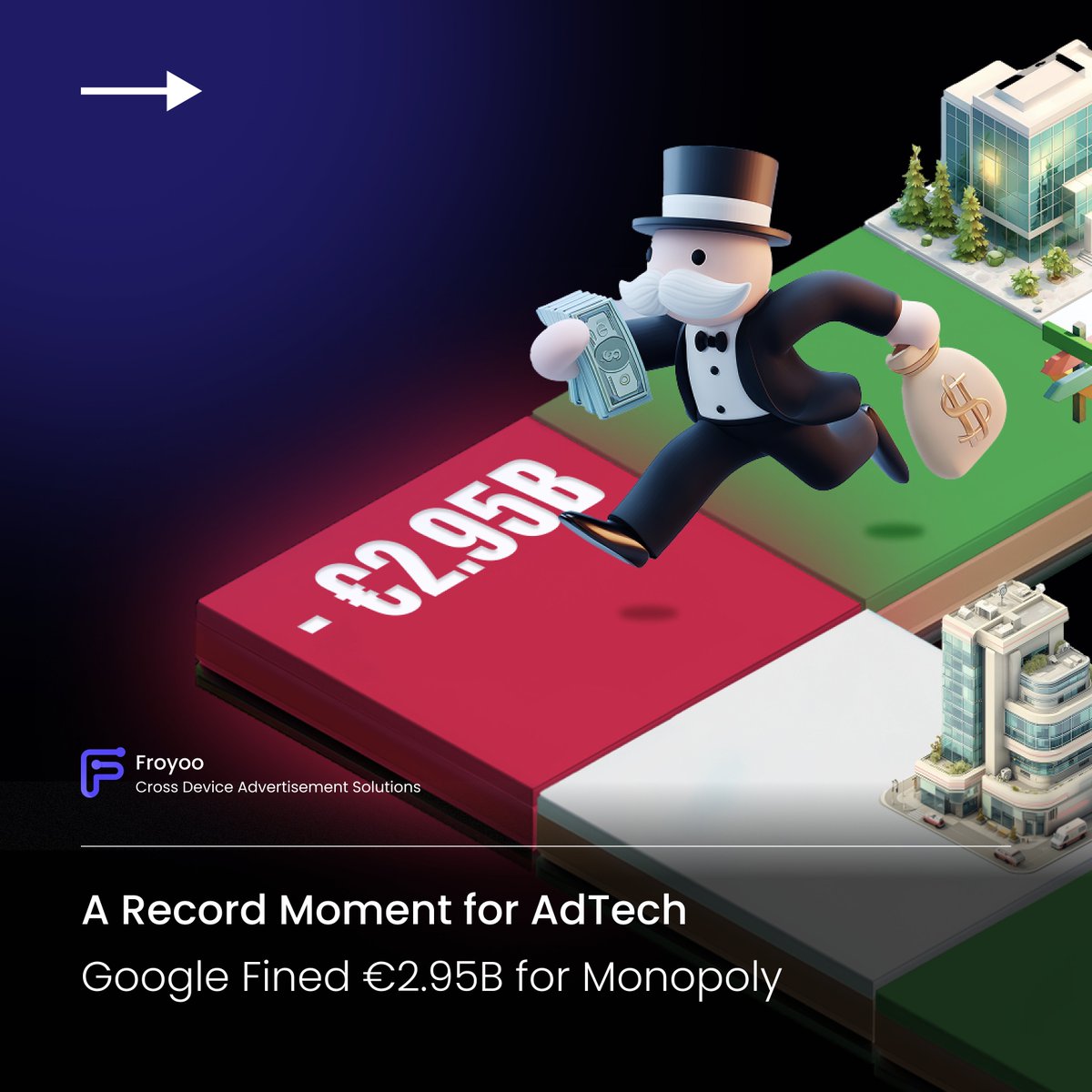 FroyooAdTech's tweet image. A record moment for AdTech 📊

The EU fined Google €2.95B for abusing its dominance in digital advertising.

The case highlights a push for more transparency and fairness across the ecosystem.

Are you ready for what comes next? ⚡