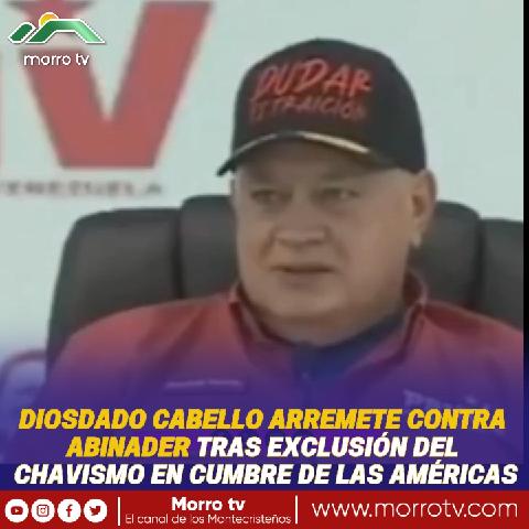 morrotv34's tweet photo. 🇻🇪💬 Diosdado Cabello arremete contra Abinader tras exclusión del chavism... https://t.co/h3eeLJQyDm a través de @YouTube https://t.co/GRSOpggIa9