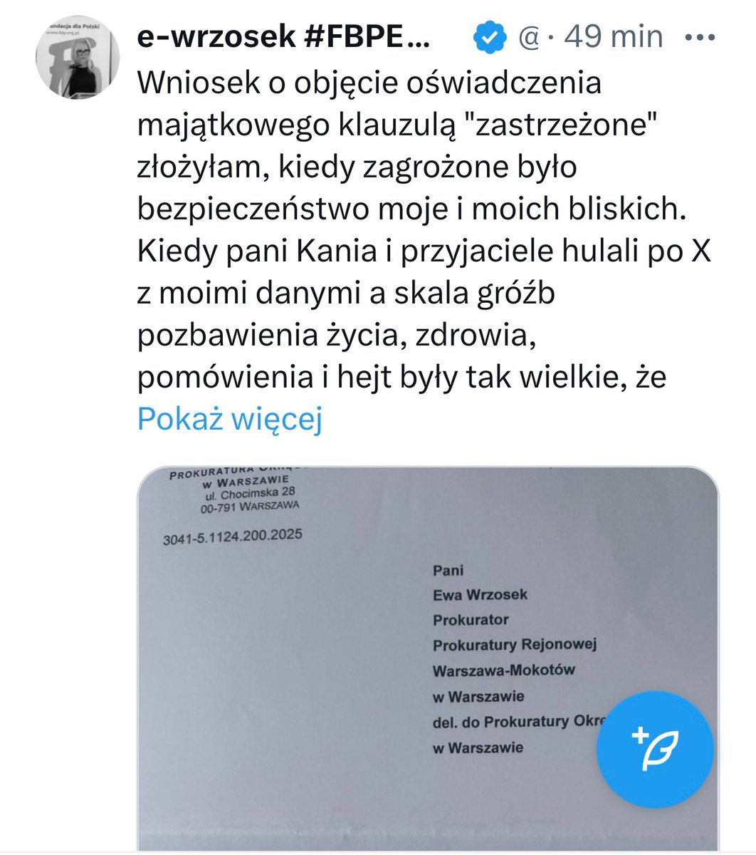 DorotaKania2's tweet photo. Wszystkie dane pani Ewy nadal są ogólnodostępne. Nic w Internecie nie ginie. Moim zdaniem chodzi o ukrycie apanaży finansowych. I tak kiedyś będą jawne. Pani Ewa po prostu nie chce, by Polacy dowiedzieli się ile obecnie zarabia przy Żurku https://t.co/1PbxGqdgkz