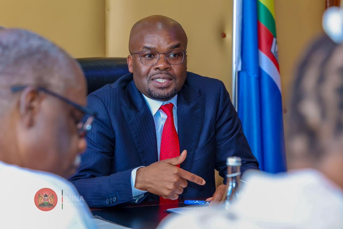 ray_omollo's tweet photo. Held a meeting with a delegation from the United Nations Needs Assessment Mission (NAM), led by Akinyemi Adegbola, the Principal Electoral Advisor for the East Africa Division, to assess our political, legal and security preparedness for the 2027 General Election. 

I emphasized the Ministry's central role in ensuring national security throughout the electoral cycle, supporting the IEBC and other partners in promoting credible, inclusive and peaceful elections, while advancing ongoing reforms, peacebuilding and civic education to strengthen public trust and safeguard electoral integrity.

Present were Dr. @SWJacksonUN, the UN Resident Coordinator; Ms. @MadelenaMonoja, Deputy Resident Representative, UNDP Kenya; Ms. Sare Knoope, Electoral Assistance Specialist, UNDP Belgium; Ms. Shewit Desta from the Office of the Special Envoy for the Horn of Africa; Ms. Diane Bizimungu from the Department of Political and Peacebuilding Affairs (DPPA) – East Africa Division; Ms. Jane Serwanga, Programme Manager for Elections, @UNDPKenya; and Ms. Prisca Kamungi, Peace and Development Officer, UN Resident Coordinator's Office.
