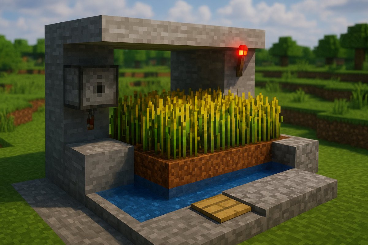PlayerStea's tweet image. Build once, harvest forever 🌾
A fully automated Minecraft farm that runs while you explore, fight, or chill.
Redstone, water, observers — pure efficiency.
Set it up, sit back, and let your farm do the grind!
#Minecraft #AutoFarm #Survival #Redstone