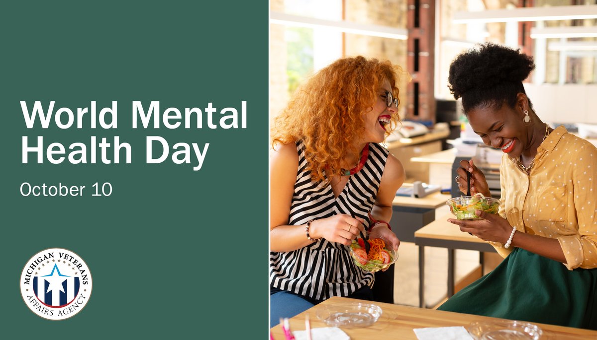 Today is World Mental Health Day. Take some time for self-care, reach out to friends and family or make an appointment to speak with someone about anything you may be facing.
You are not alone.
For the Veterans Crisis Line, dial 988 then press 1.