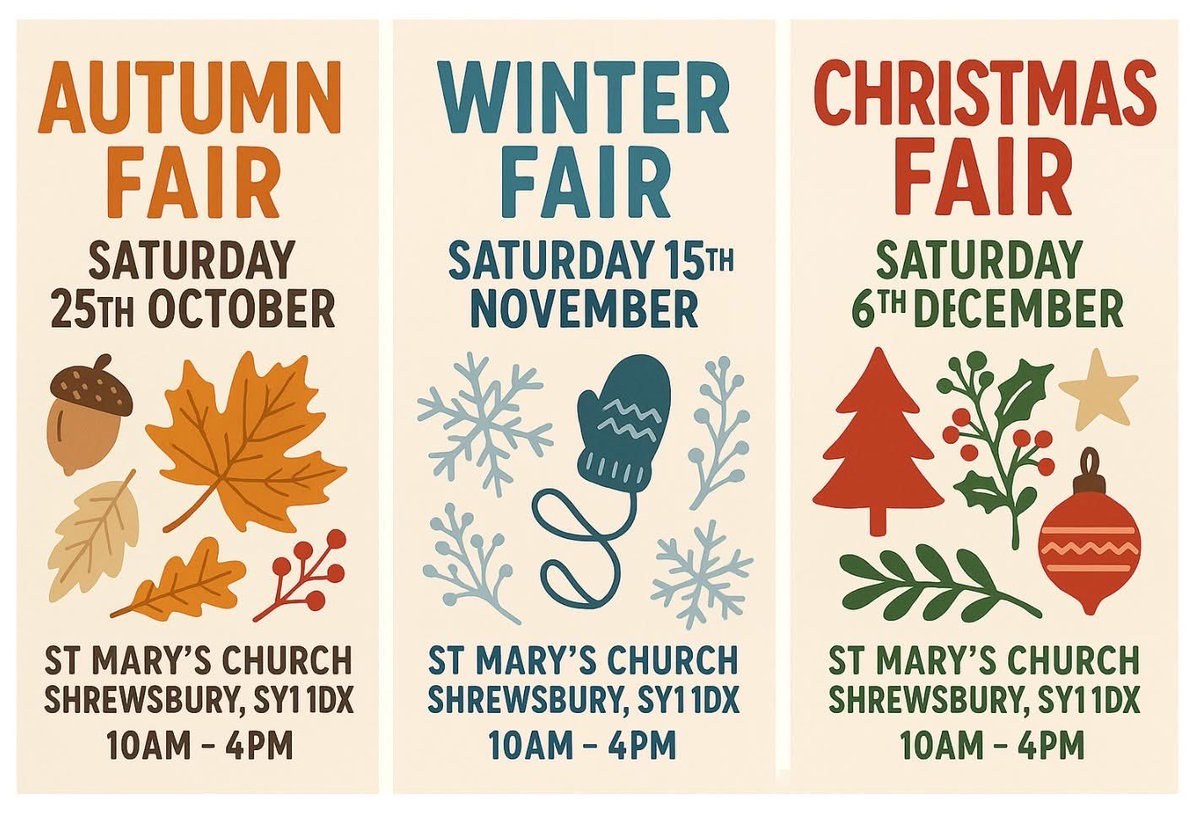 GreyChantilly's tweet photo. FESTIVE FAIRS AT ST MARYS CHURCH SHREWSBURY - https://t.co/3RsLsSdRic https://t.co/u7rM4jLHtq
