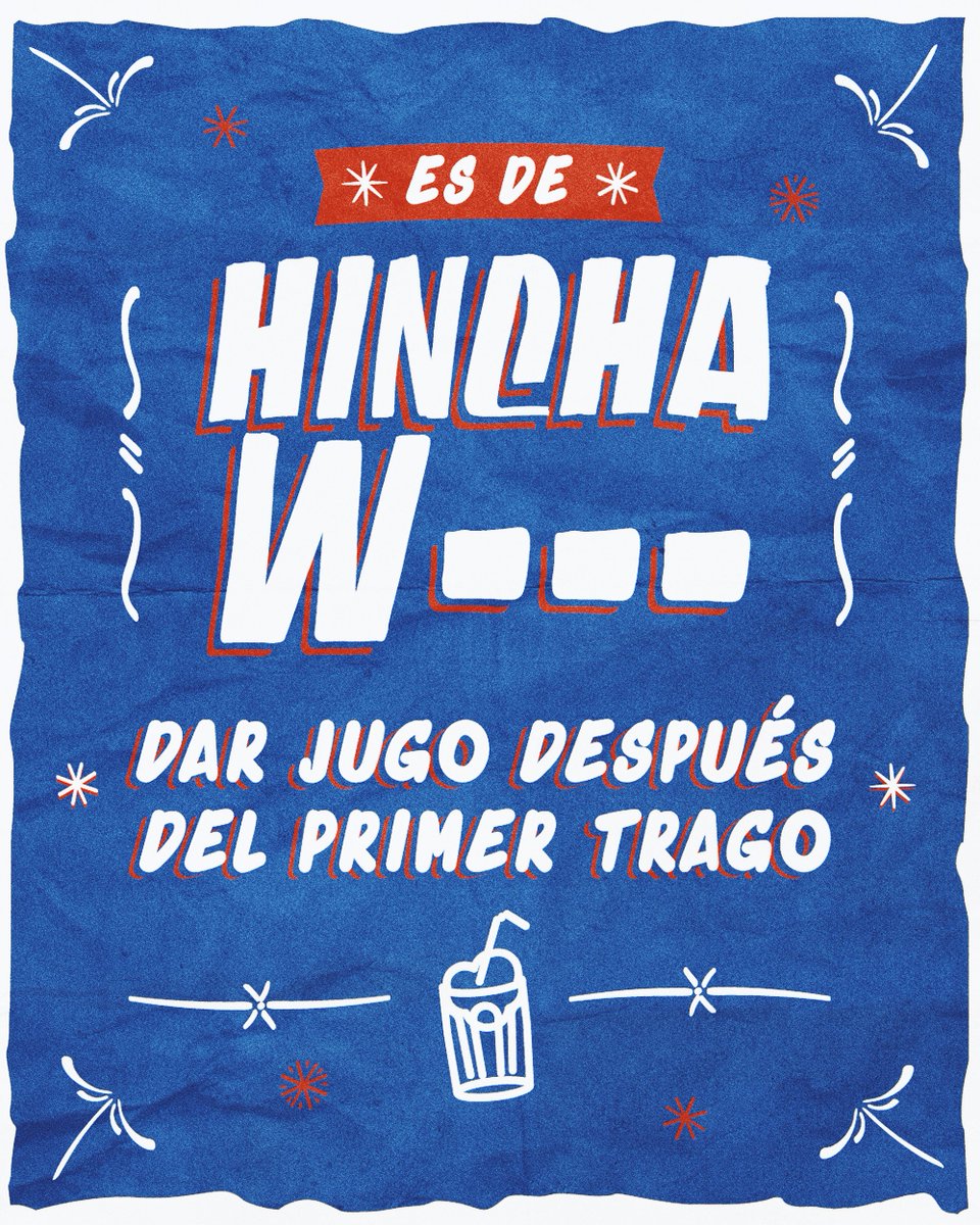 🥂➡️😬Siempre hay alguien que se pone a dar jugo de los primeros, y no de la buena manera.

Caer mal, no es normal.

Haz el test y descubre al Hincha W… del grupo.
👉hincha.gist.cl/test

#HinchaW… #NoEsNormal #FiestasPatrias