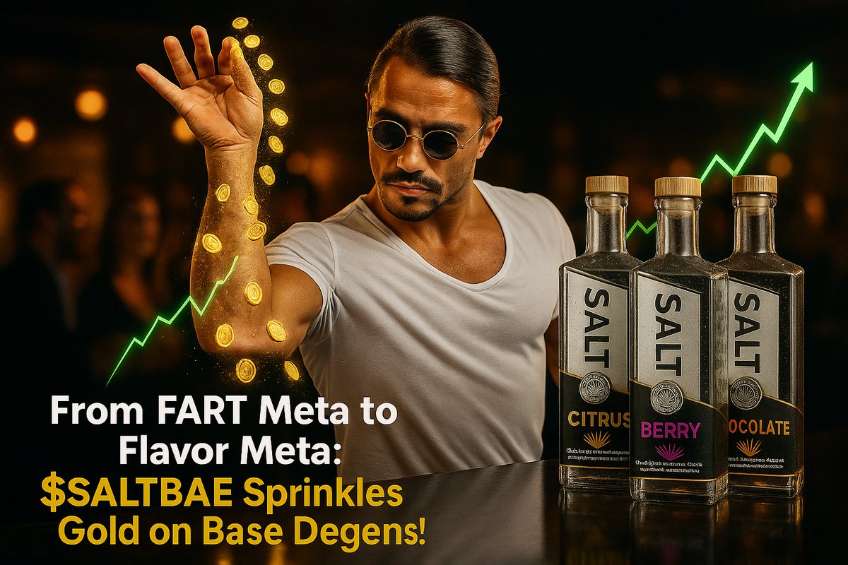When the market’s bland, sprinkle a little $SALTBAE.
Flavor > Farts. Always.
