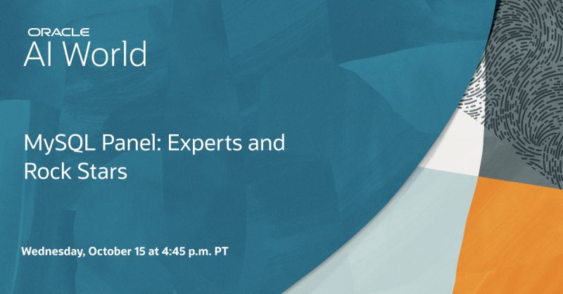 MySQL's tweet image. ℹ️ Join us at #AIWorld for the MySQL Panel: Experts and Rock Stars session!

Hear from customers and experts as they share how real challenges were solved and success was achieved with MySQL. Discover business requirements, use cases, and strategies for overcoming obstacles.…
