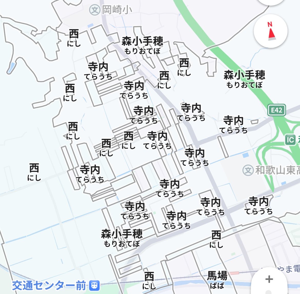 和歌山市の区画見る度に思ってるけどなんなのここ