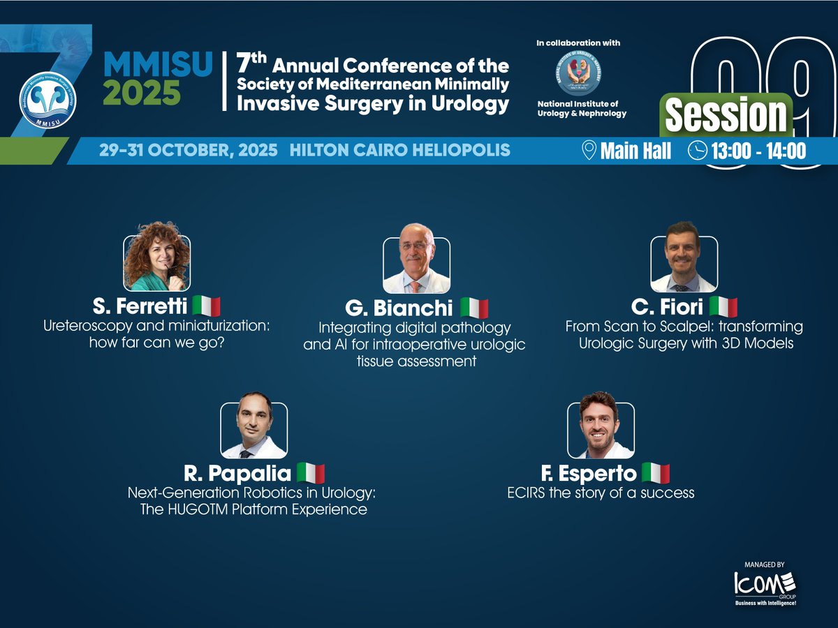 MMISU (@mmisu_meeting) on Twitter photo Italian excellence in endourology.
The IEA Session at ๐๐๐๐๐ ๐๐๐๐ showcases digital innovation, robotics, and breakthrough techniques shaping tomorrowโs urology
๐๐๐ก๐๐๐ค ๐ญ๐ก๐ ๐ฉ๐ซ๐จ๐ ๐ซ๐๐ฆ ๐ง๐จ๐ฐ: bit.ly/4fMN0cJ
๐๐๐ข๐ง๐ค๐๐๐๐ง ๐๐๐ ๐: Italian excellence in endourology.
The IEA Session at ๐๐๐๐๐ ๐๐๐๐ showcases digital innovation, robotics, and breakthrough techniques shaping tomorrowโs urology
๐๐๐ก๐๐๐ค ๐ญ๐ก๐ ๐ฉ๐ซ๐จ๐ ๐ซ๐๐ฆ ๐ง๐จ๐ฐ: bit.ly/4fMN0cJ
๐๐๐ข๐ง๐ค๐๐๐๐ง ๐๐๐ ๐: