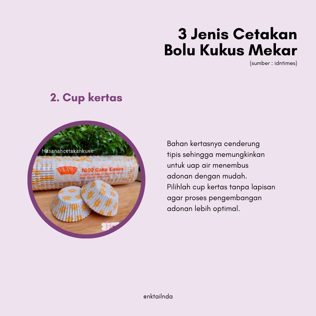 nktailnda's tweet photo. 3 rekomendasi cetakan bolu kukus mekar.

sumber : idntimes https://t.co/TuQ30LXzJR