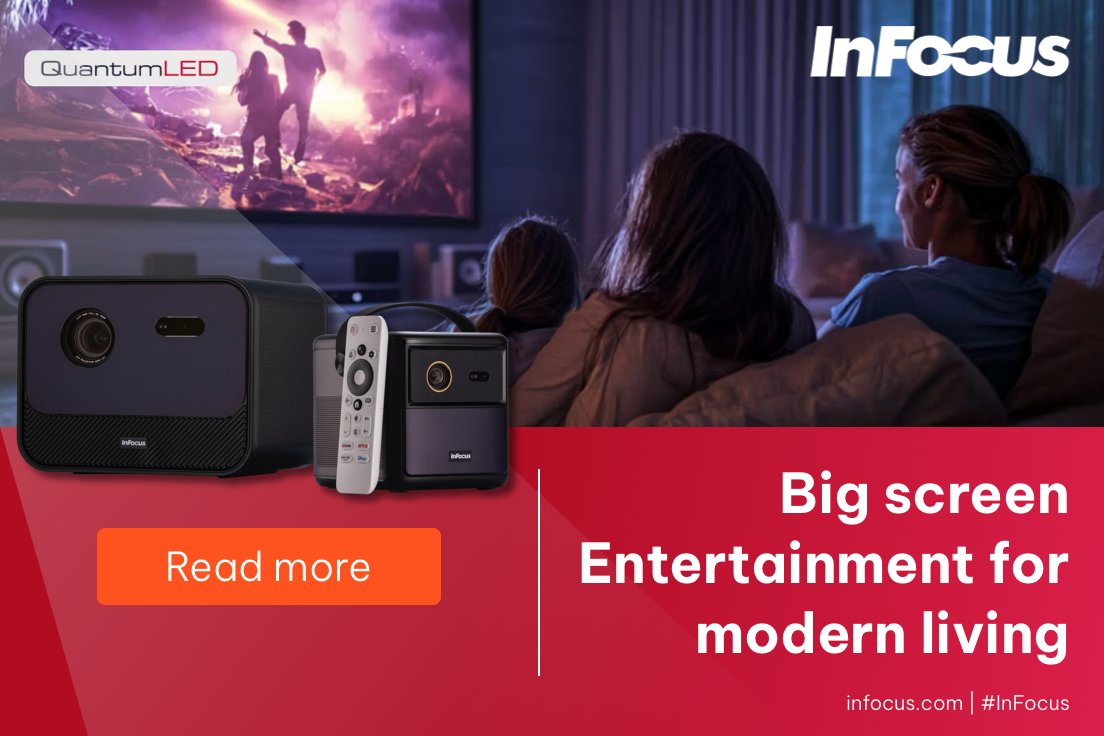 InFocusCorp's tweet image. 🍿 Backyard or Living room movie night?
🏕️ Camping with the kids?

The Crusader series brings cinema to YOU.
✅ Native Full HD
✅ Floor-to-ceiling projection
✅ Rechargeable &amp;amp; smart streaming
infocus.com/product/infocu…

#LifestyleTech #SmartLiving #HomeCinema #InFocus