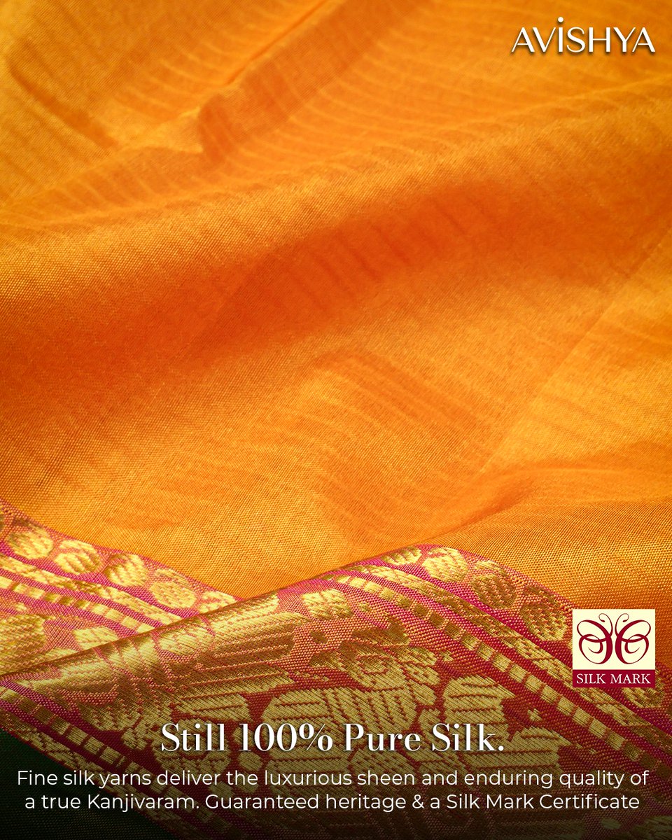 avishyastyle's tweet image. Celebrate the season in the timeless luxury of Avishya&apos;s Pure Silk Kanjivaram Saree Collection.

#Avishya #KanjivaramSilk #PureSilk #HandloomSarees #WeddingSarees #WeavesOfIndia