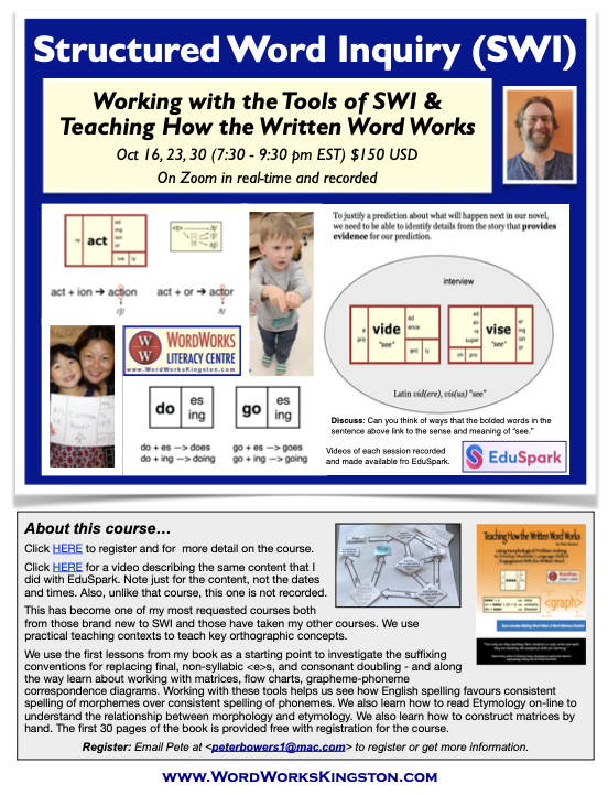 See this link for a flyer with more info on this upcoming course: tinyurl.com/5c2tfcz8
If you are interested in exploring SWI, this "Working with the Tools of SWI" is a great starting point.
You can register and find more details here.
tinyurl.com/ybjjz954