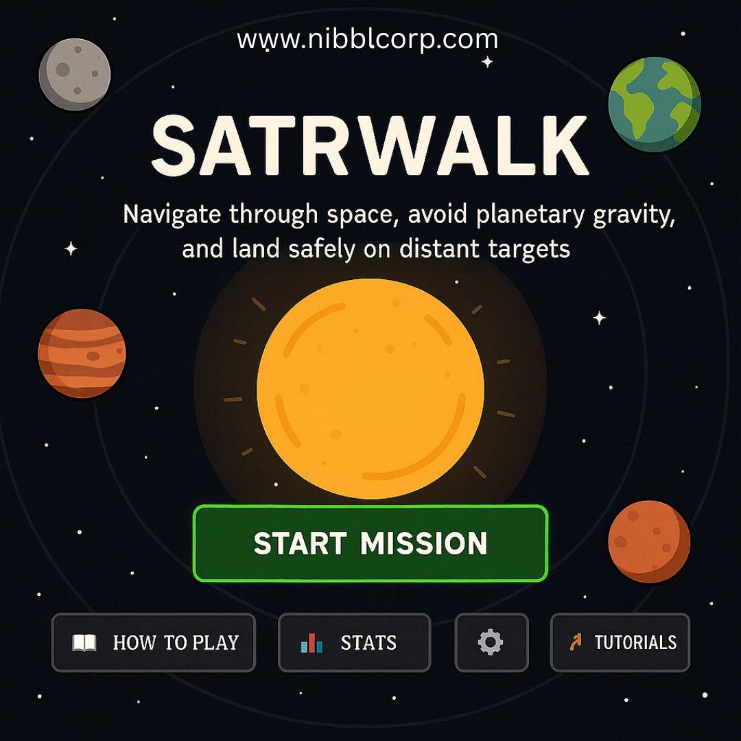 nibblcorp's tweet image. Ready to navigate the cosmos? 🚀 SATRWALK launching soon!! 
Science is the ultimate weapon here! 

#gaming #gamedev #newgame #Space #spacegame #gamers #games #indiegames