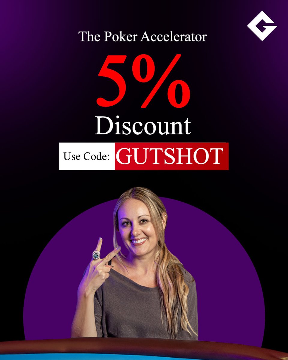 Ready to transform your poker game from break-even to big wins? ♠️

Lexy Gavin Mather's 'The Poker Accelerator' is the strategic course you need, and we have an exclusive deal for you!

🎯 Offer: 5% Discount
💻 Code: GUTSHOT
🔗 Sign Up Now: tinyurl.com/GSLGMPoker

This