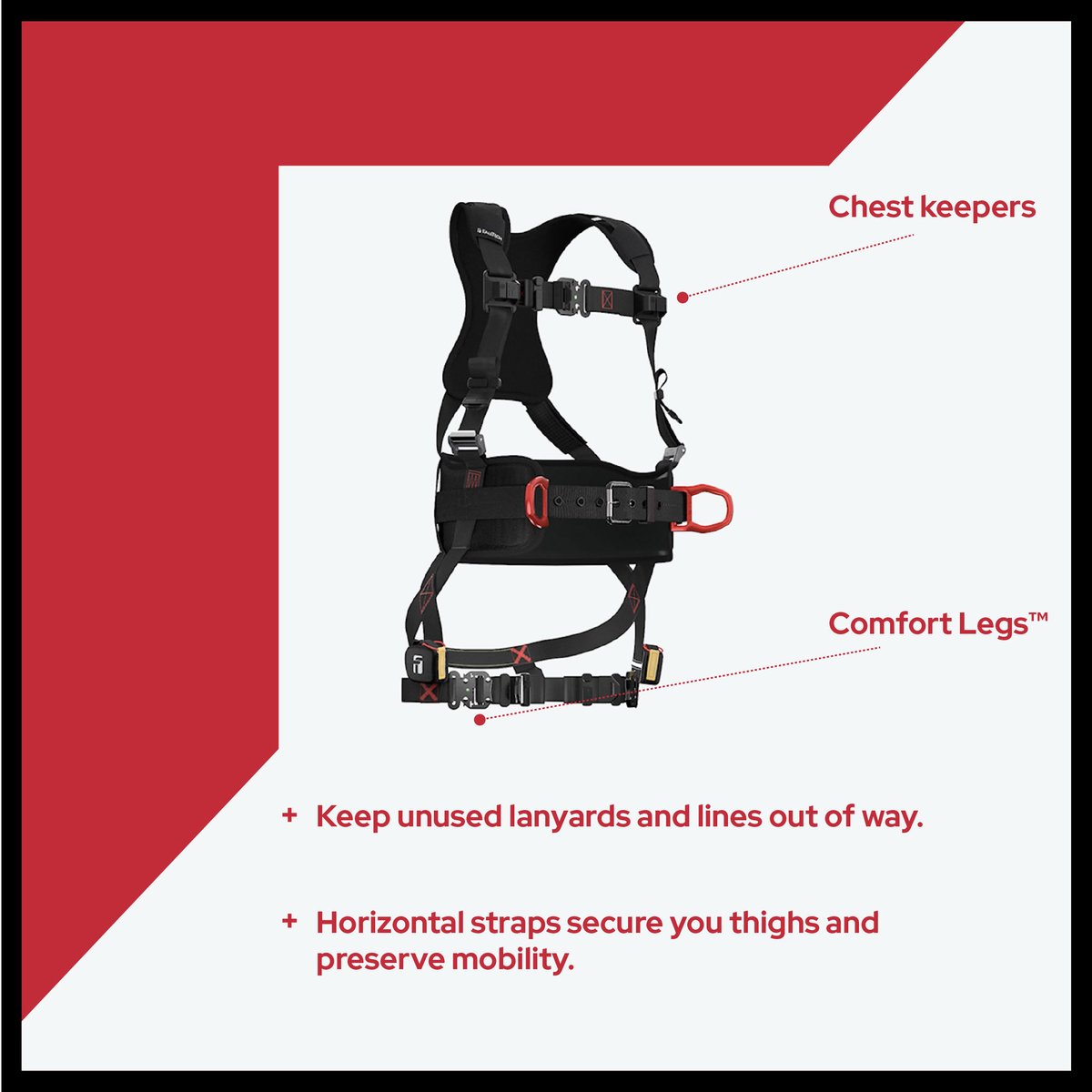 FallTechSafety's tweet image. You show up. The FT-Iron delivers. 💪
From reinforced waist belts to upgraded SRL connection points, this full body harness is designed for serious wear, extreme loads, and all-day mobility. 
Get the fit that works for you—no slippage, no strain.
#falltech #iron #safetyfirst #ppe