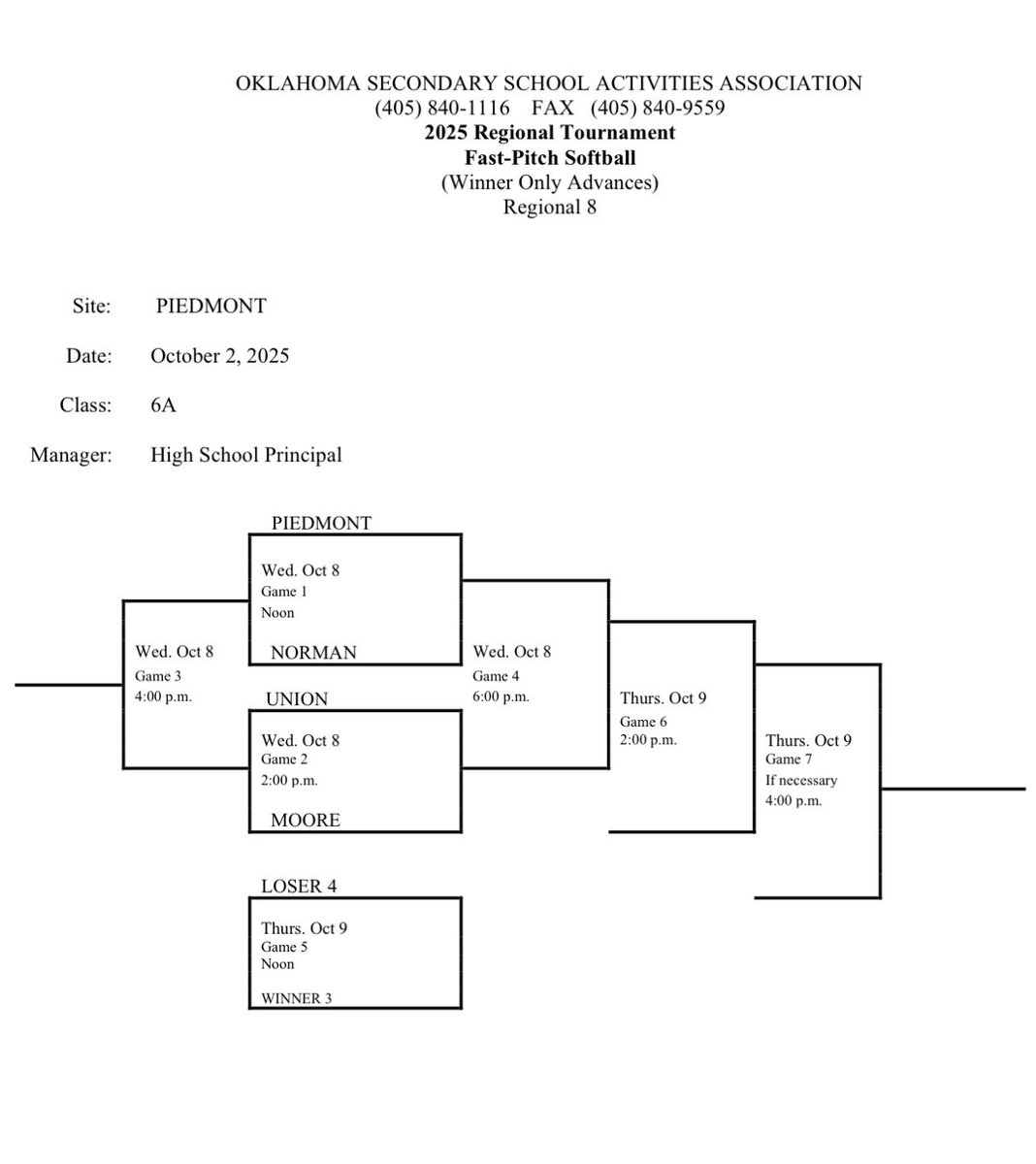 Playoff Softball starts today! 1st game starts at noon.