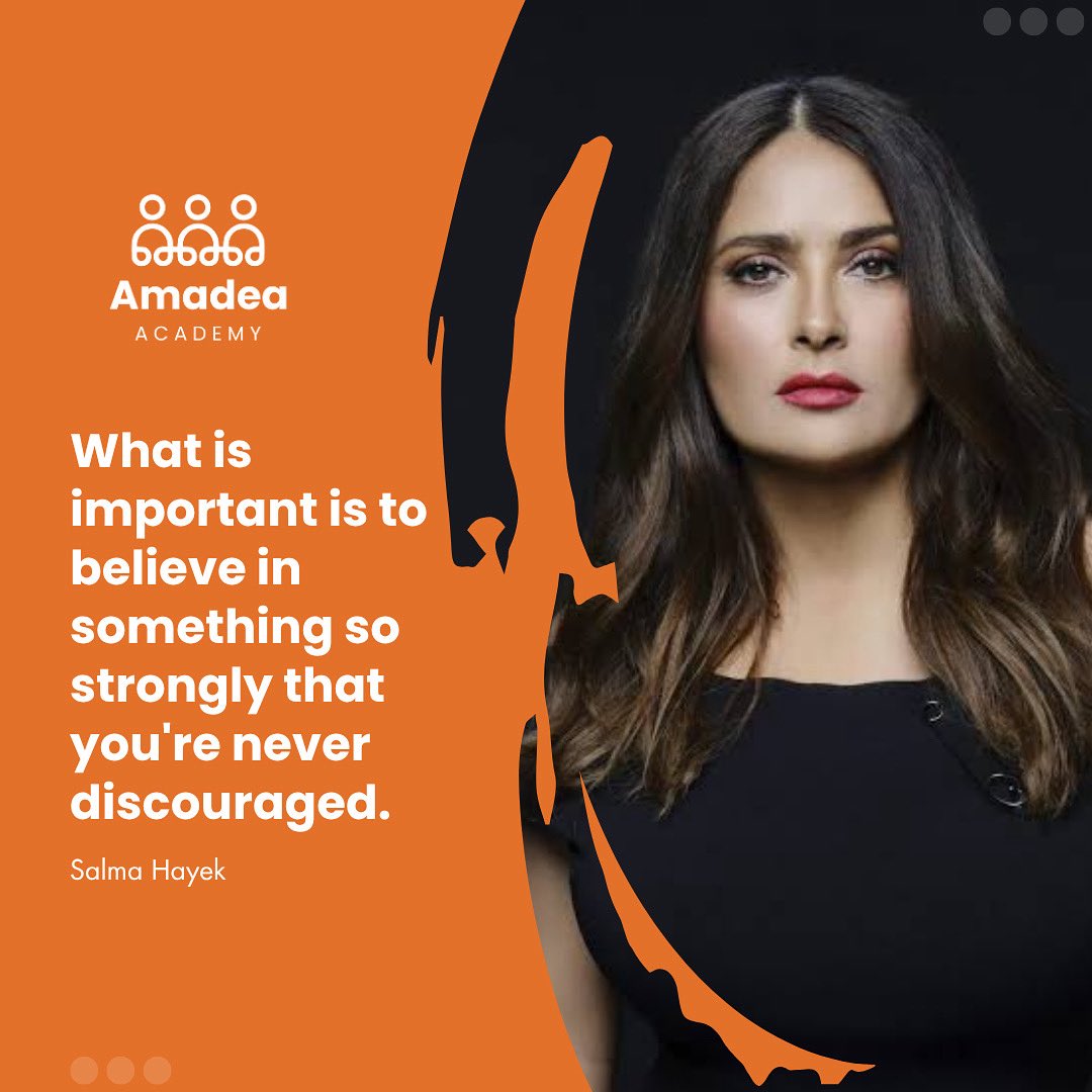 Salma Hayek, who is dyslexic, reminds us that learning differences don’t limit success, they redefine it.

At Amadea Academy, we celebrate those who see the world differently and turn challenges into strength. Believe in yourself, that’s where greatness begins.
