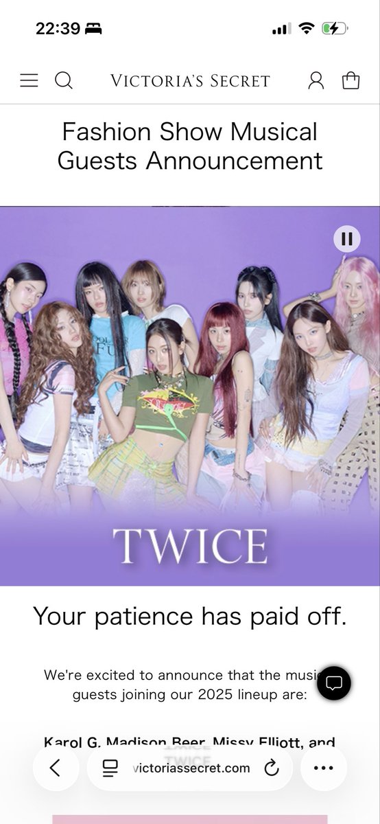 まじだ..........ビクシーのショーにtwice..........とんでもない世界