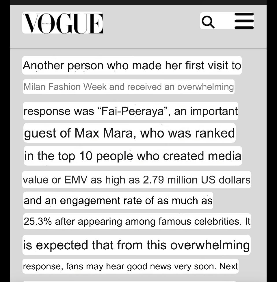 Mushroomily_'s tweet image. OMG! “Good news very soon”
👀☕️
📎: vogue.co.th//celebrity/art…

#MaxMaraxFaye
#MaxMaraSS26
#MaxMara
#MFW
#MilanFashionWeek
#FayeInMilanFashionWeek
#FayePeraya
#ฝ้ายพีรญา