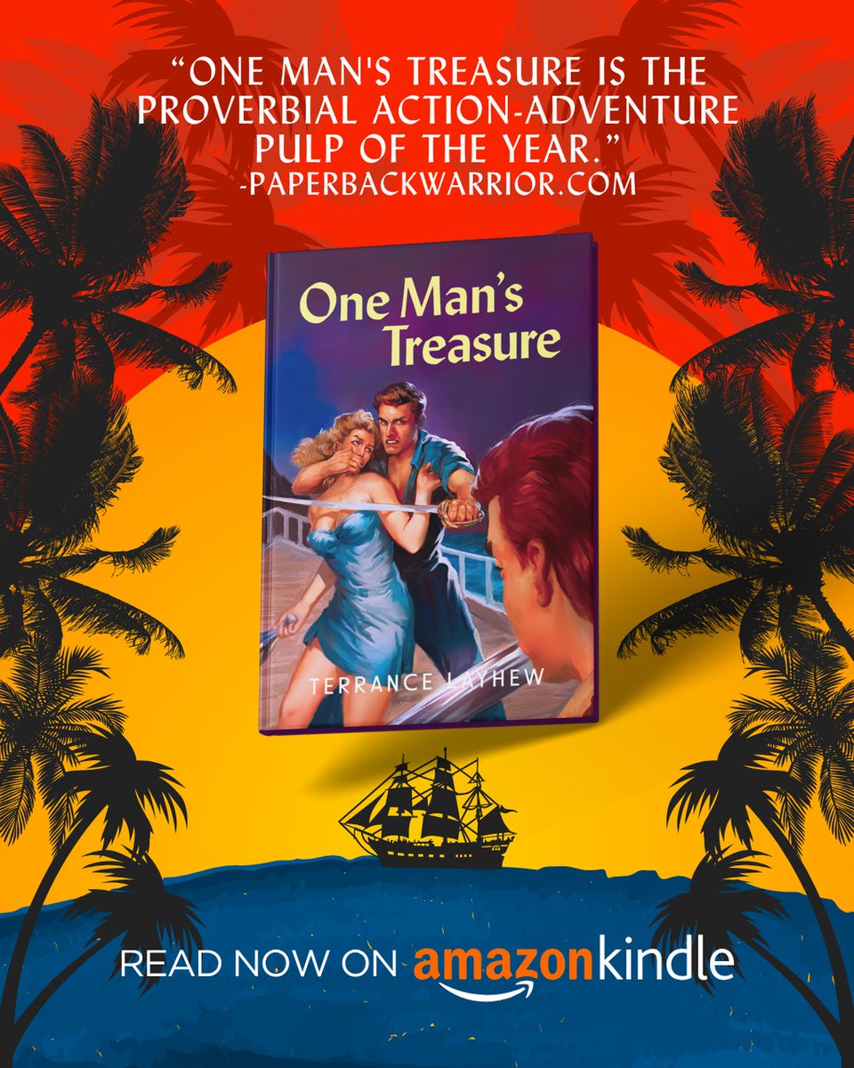 Modern pirates, jilted lovers &amp; swashbuckling adventure await. Free on Kindle Unlimited or grab your paperback copy now!

Read more 👉 lttr.ai/Ajmsg

#actionadventurenovel #actionadventure #pulp