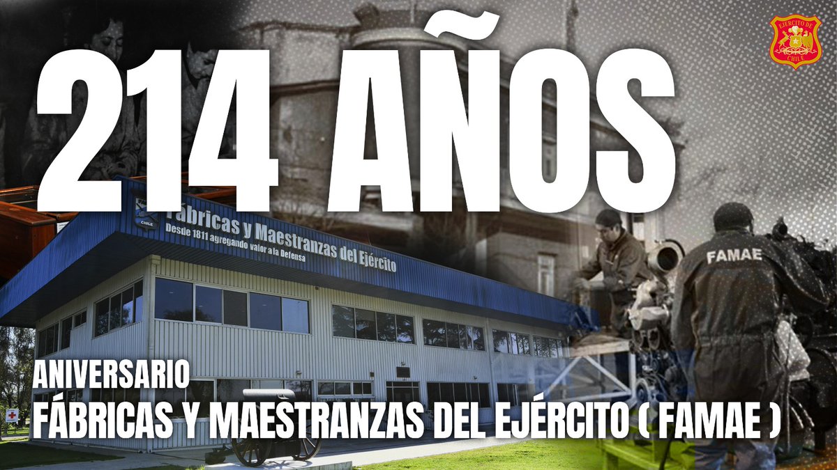 Un día como hoy hace 214 años se fundó FAMAE, marcando una trayectoria única como la empresa más antigua del país y una de las más relevantes en la historia industrial y de defensa de Chile.
Te invitamos a conocer más sobre la historia y contribución al país de las Fábricas y