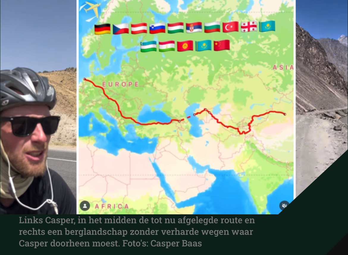 Casper vertrok in mei op de fiets vanuit het Noorderplantsoen, #Groningen. Nu zit hij diep in China! Lees hoe het ging en gaat. 
sikkom.nl/spraakmakend/c…