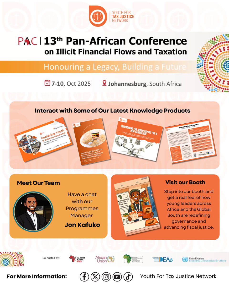 📍Johannesburg, South Africa 🇿🇦

Sanibonani, comrades! 👋🏽

The 13th #PanAfricanConference is finally here❗️

We’re excited to join <a href="/TaxJusticeAfric/">Tax Justice Network Africa</a>, <a href="/ECA_OFFICIAL/">ECA</a>, <a href="/DevEconNetwork/">International Development Economics Associates</a>, <a href="/ATAFtax/">ATAF</a>, <a href="/AfricanUnion/">The African Union</a> &amp; other partners as we honor a legacy on #AfricaAgainstIFFs 
and build a