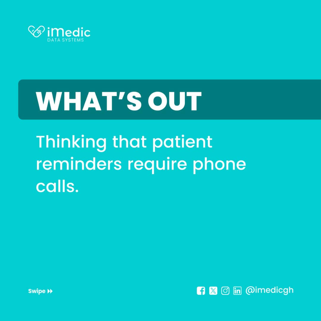 iMedicGH's tweet image. Out with the old, in with the new. Discover the latest shift transforming healthcare…
#imedic #software #labsoftware #imedic #lms #bulksms #pms #hms #softwarecompany #hosipitalmanegentsoftware #pharmacymanagementsoftware #iMedic