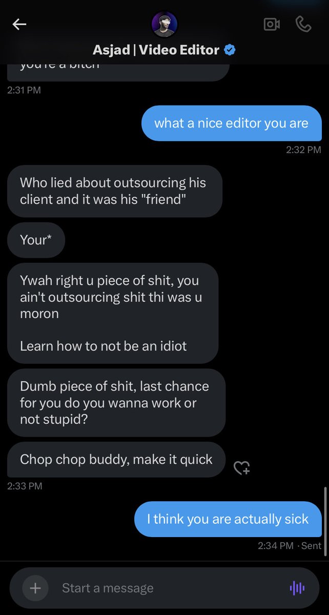 FlangoTheEditor's tweet image. Pov you tried working with an editor here
Literally the worst experience I have ever had