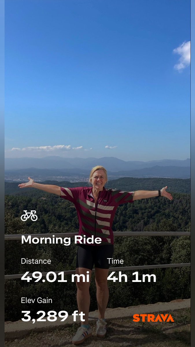 The ride to Els Angels was a tough one but well worth it.  What a great view for day three in Girona!
