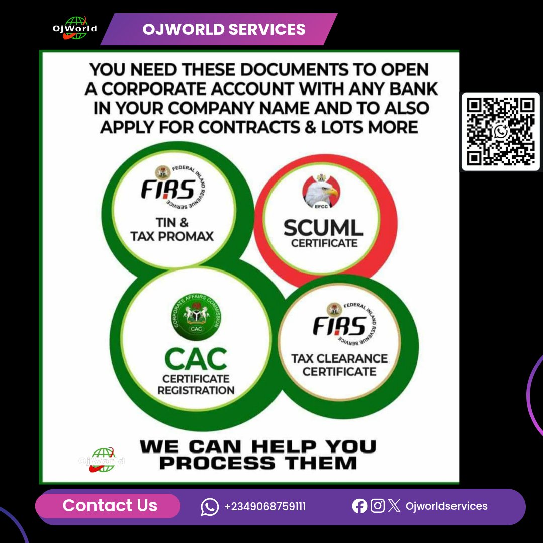 DM let's get you registered 
#businessreg
#cac
@ojworldservices