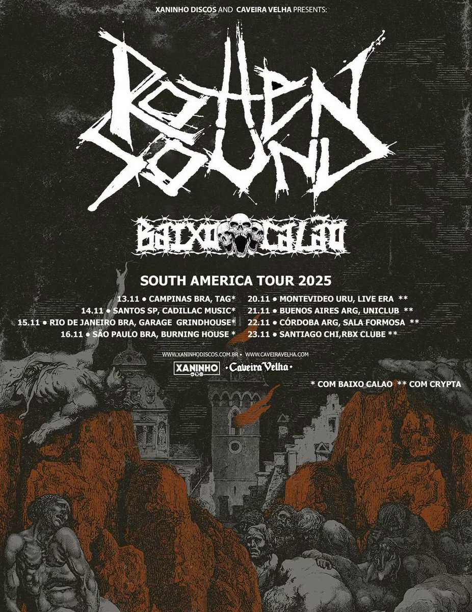 jnflesch's tweet photo. ROTTEN SOUND NO BRASIL! https://t.co/dt63ay9psB