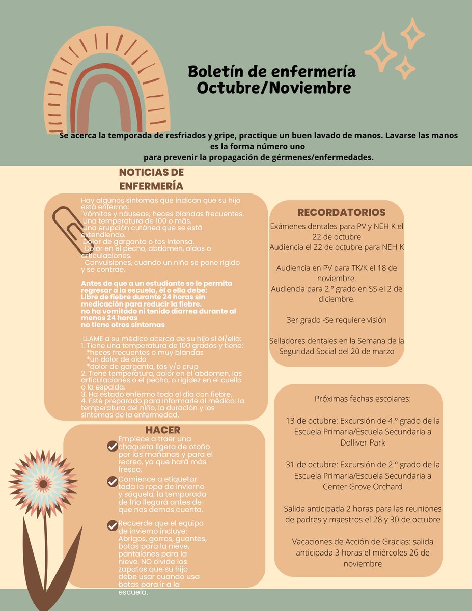 The October Nurse Newsletter is now available! 

¡El boletín de enfermería de octubre ya está disponible!