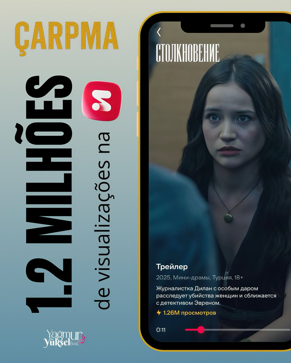 ✨ 》#Çarpma: conheça a história de Dilan (Yağmur Yüksel), uma fotojornalista que, após ser atingida por um raio em uma cena de crime, começa a ter visões sobre o caso. Ao lado do delegado Evren (Berkay Akdemir), ela tenta desvendar o assassinato da jovem — e, no meio do