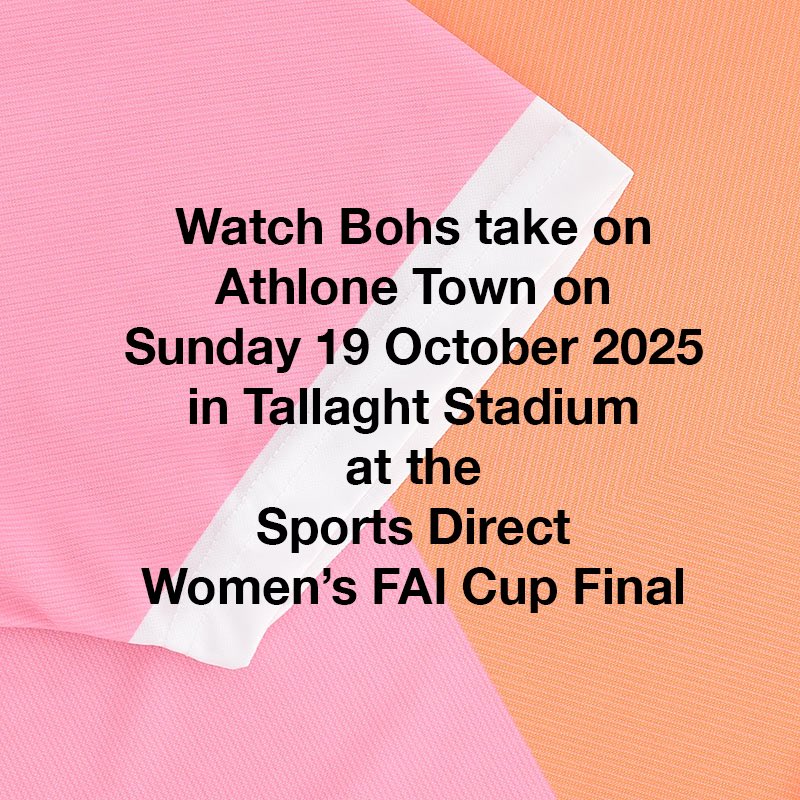 dublinbusnews's tweet image. Win! @bfcdublin take on Athlone Town in Tallaght Stadium on Sunday 19 October in the Sport’s Direct Women’s FAI Cup Final! To #celebrate we are giving away the new BOHs x Annie Mac women’s Jersey for 1 lucky #winner. To #enter, simply comment below with the jersey size you want!