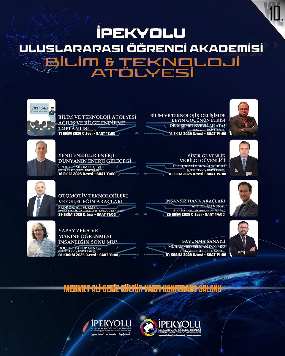 İPEKYOLU ULUSLARARASI ÖĞRENCİ AKADEMİSİ BAŞLIYOR! 🚀🚀🚀

🔖 Başvuru için:
udef.org.tr/obs/ogrenci-gi…

<a href="/BurakDaricili/">Ali Burak Darıcılı</a> 
<a href="/surmenali/">Prof.Dr. Ali Sürmen</a>
<a href="/mnurullahates/">mehmet nurullah ateş</a> 
<a href="/udeforgtr/">UDEF</a>