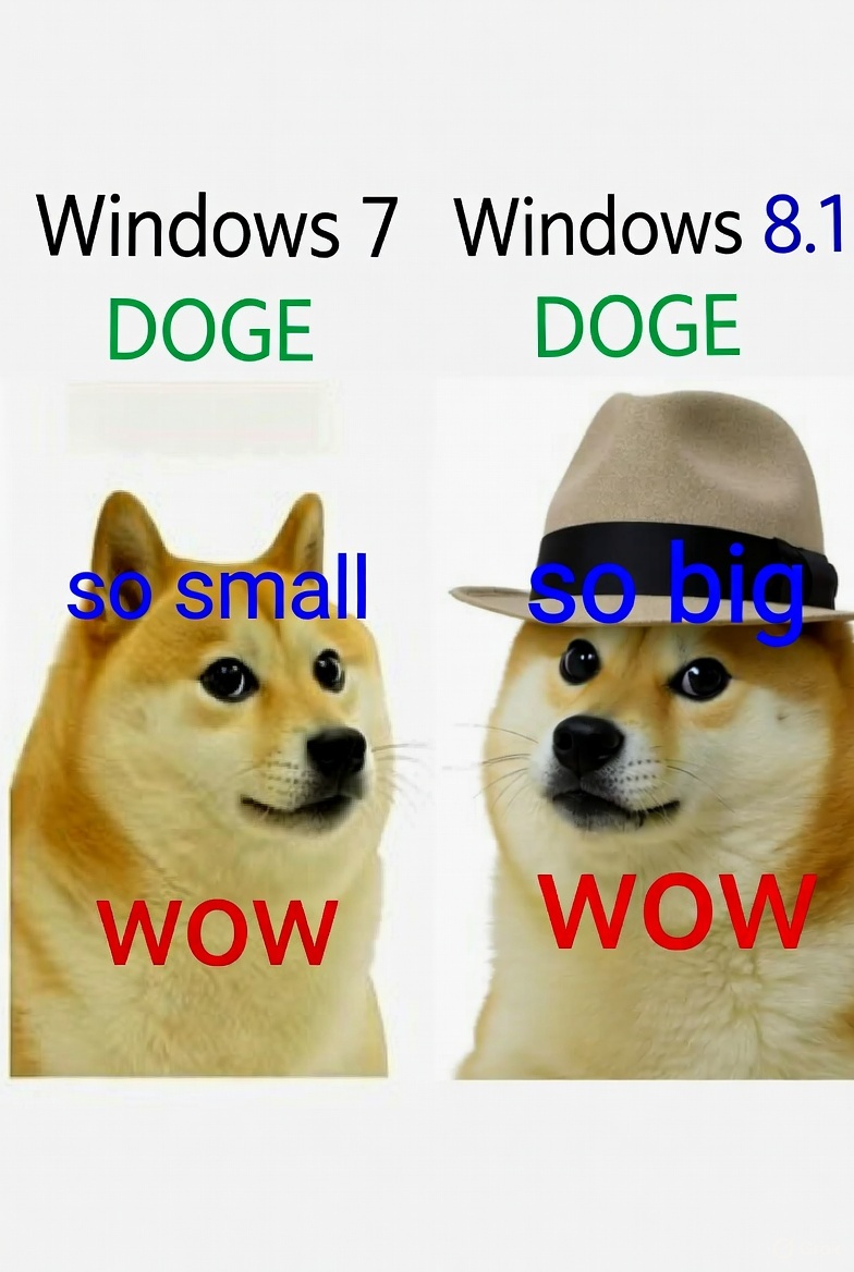 ClockAutomata's tweet image. #Windows7 #Windows8 #DOGE #meme 😅😂🤣🤣