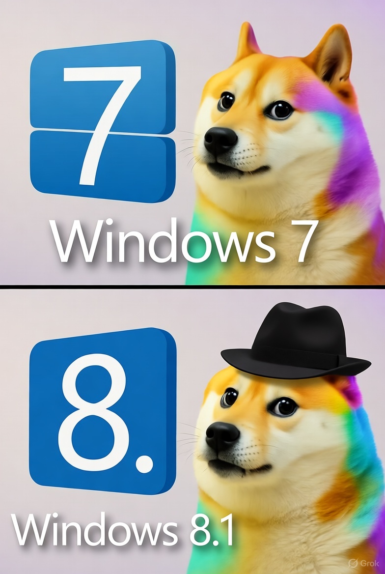 ClockAutomata's tweet image. #Windows7 #Windows8 #DOGE #meme 😅😂🤣🤣