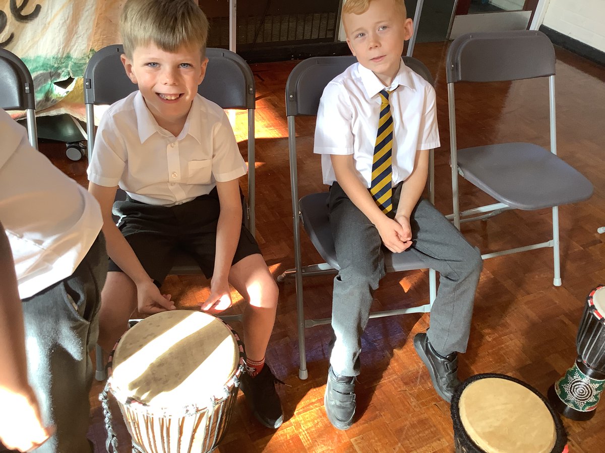 Year 3 had a wonderful learning experience taking part in an African Drumming workshop.