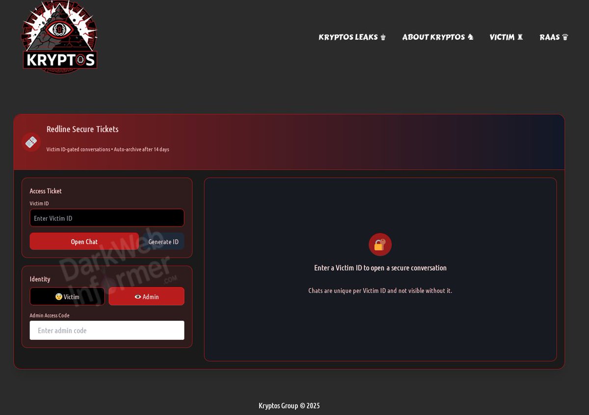 DarkWebInformer's tweet image. 🚨Really bad security. Have fun fam!
Victim Mead & Hunt: …dxirmr3svo5zwq7cvu2wdfngujgknyd.onion/?page_id=514
Redline Secure Tickets (screenshot): …dxirmr3svo5zwq7cvu2wdfngujgknyd.onion/?page_id=376
Author Name: …dxirmr3svo5zwq7cvu2wdfngujgknyd.onion/?author=1
Secure Chat: …dxirmr3svo5zwq7cvu2wdfngujgknyd.onion/?page_id=49
Affiliate Attack Panel: …dxirmr3svo5zwq7cvu2wdfngujgknyd.onion/?page_id=51
Victim…