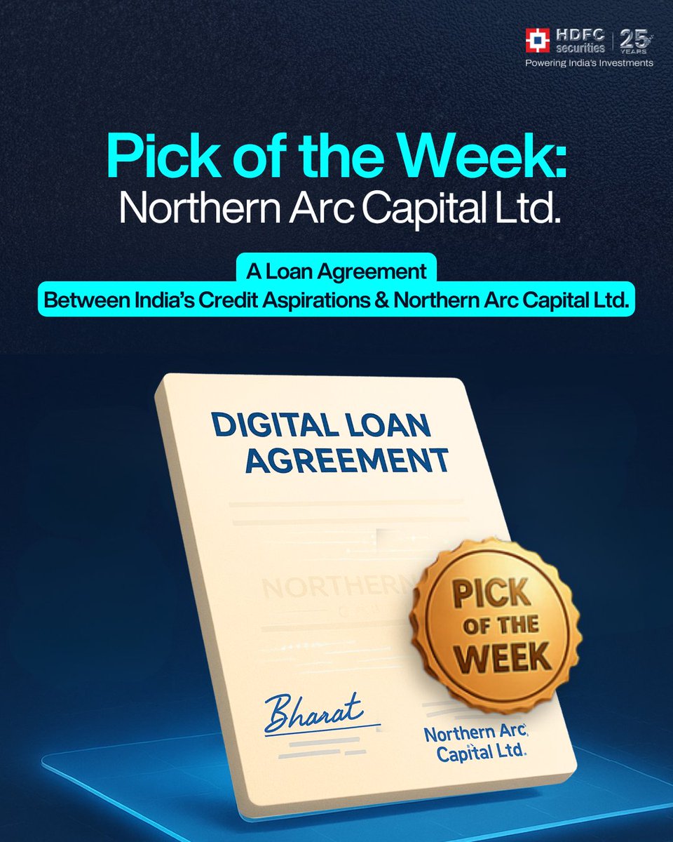 hdfcsec's tweet image. This week’s Pick of the Week -
Northern Arc Capital Ltd.,  is transforming how India borrows and lends, one D2C innovation at a time.

Follow HDFC Securities for more🚀

 #NorthernArcCapital