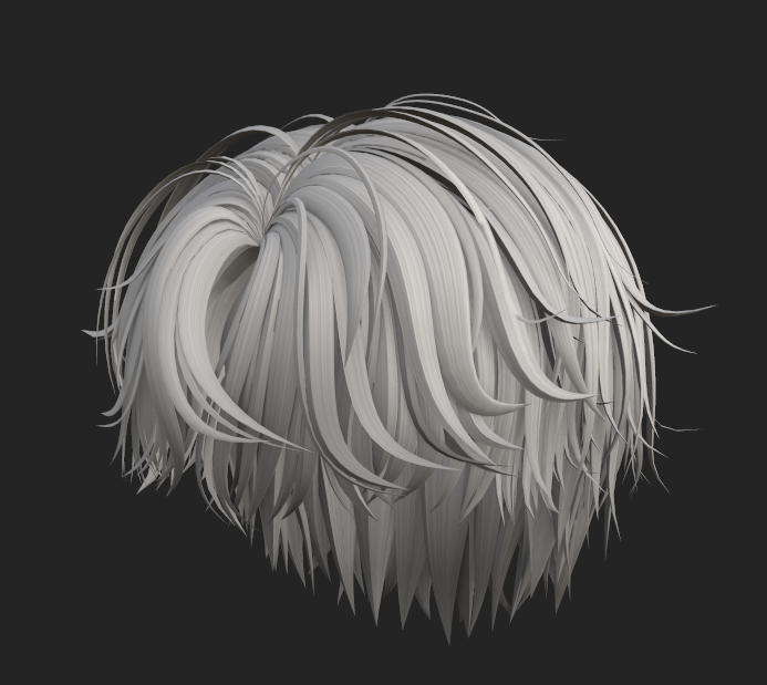 新作ヘアー作成中です✨
#blender #booth_pm