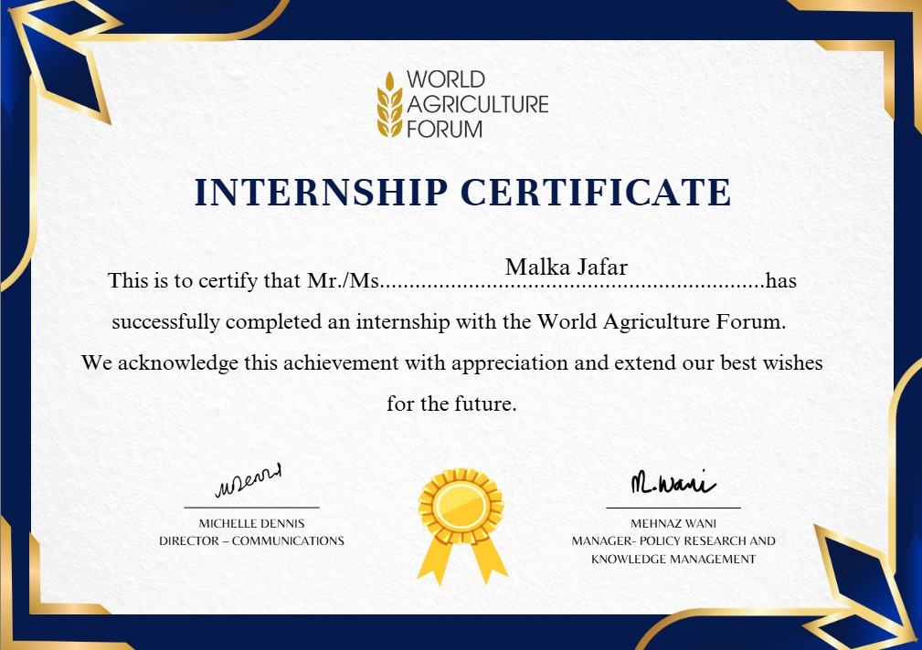 Malka_Jafar's tweet photo. Completed my internship with World Agriculture Forum (WAF)! 🌾📷Researched “Cyclone Exposure and Crop Performance: Climate-Resilient Farming in Coastal Bangladesh.” Gained insights into sustainable agriculture &amp; GIS-based climate resilience. 📷#ClimateChange #GIS #WAF https://t.co/5Zl2rHzX9X