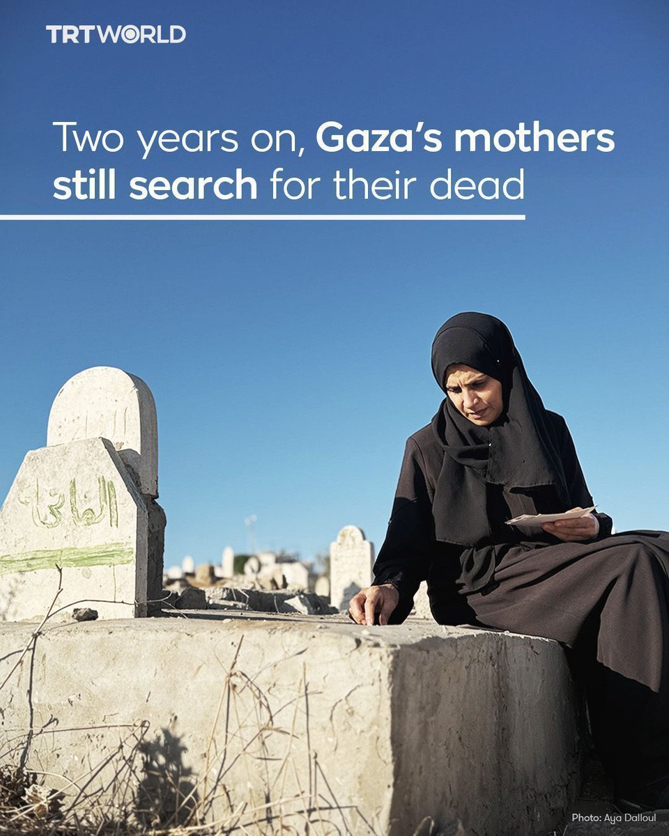 trtworld's tweet image. Two years on, Gaza is a wandering graveyard. One mother still searches for her family among the ruins 
🔗 trt.world/cnqx