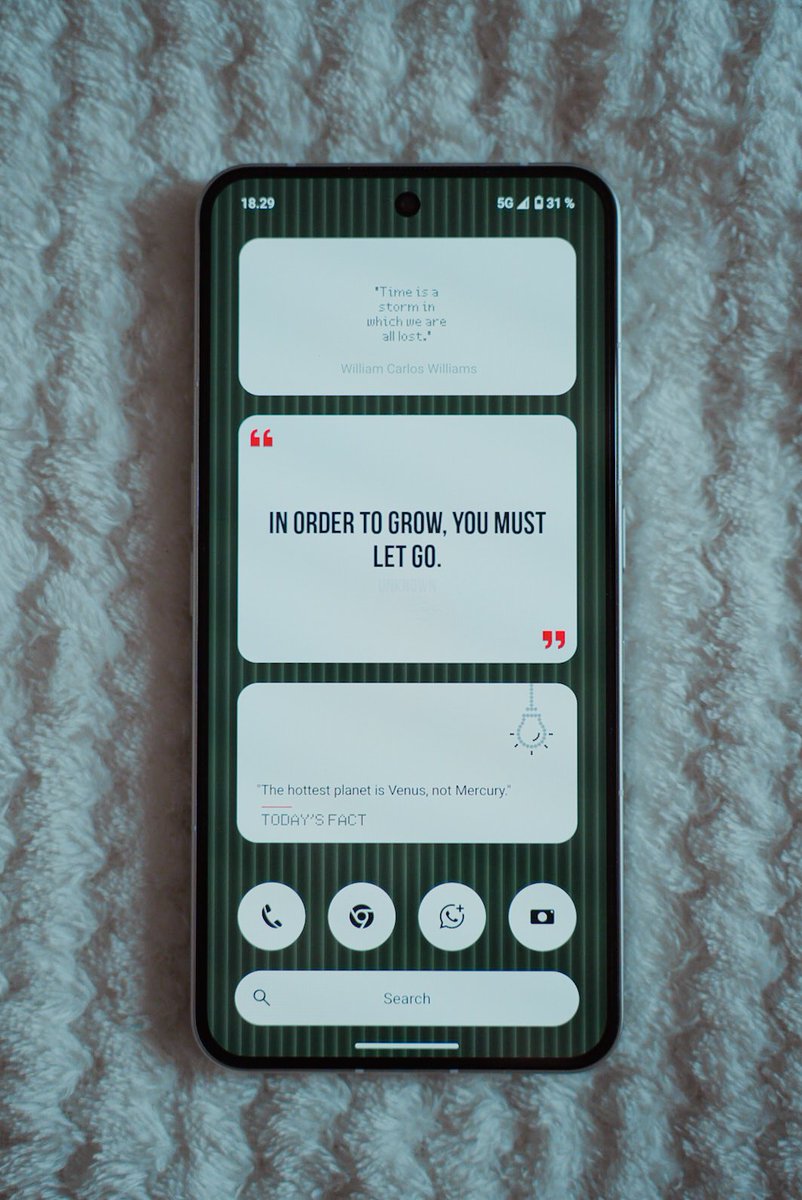JussiKurttio's tweet image. Probably my favorite part of my homescreen is these quotes 🙌🏻
#nothing #tech #phone