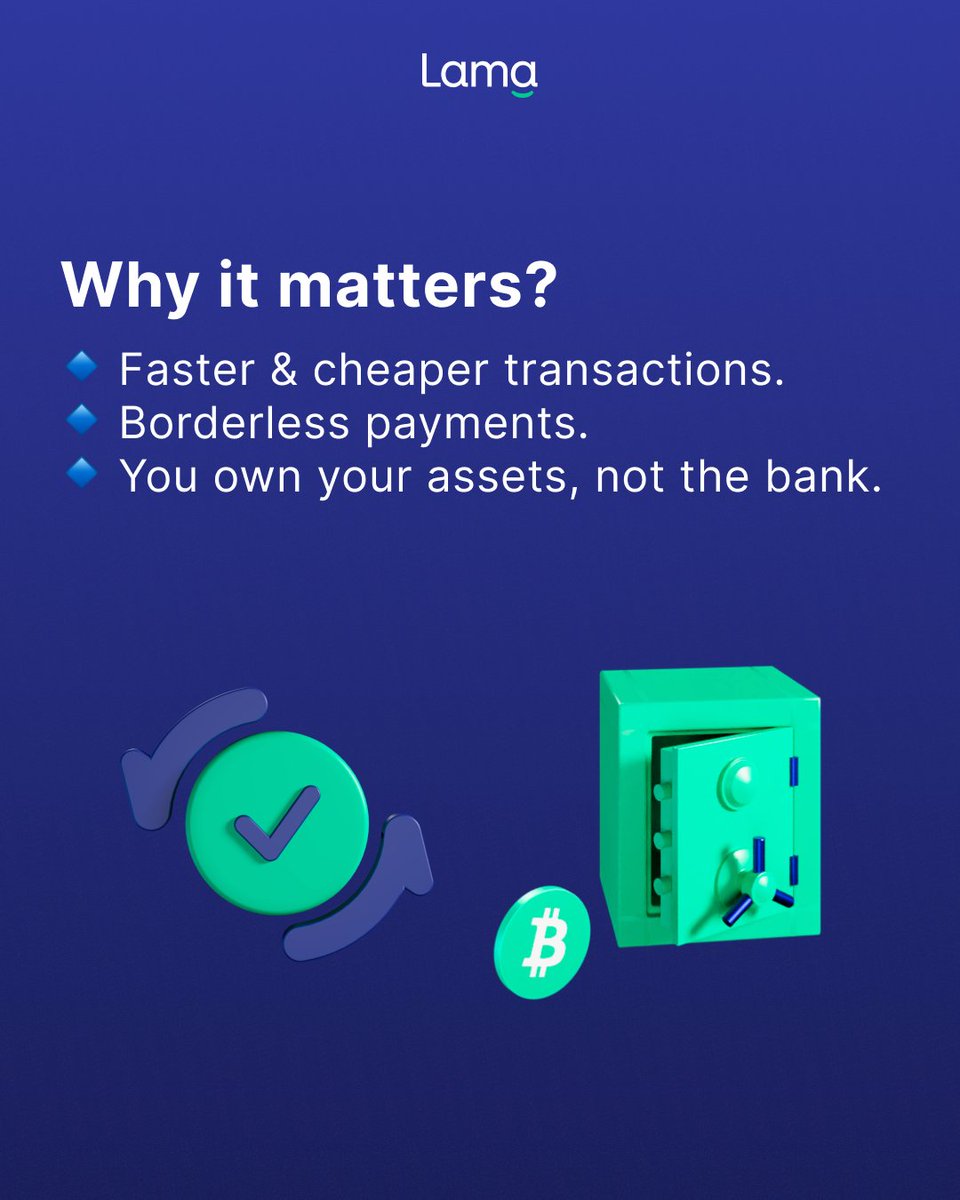 MyLamaApp's tweet photo. 💡 Crypto = digital money. Fast. Borderless. Yours.
With Lama, it’s simple. ⚡
👉 What’s the biggest crypto myth you’ve heard?

#CryptoMadeSimple #LamaApp https://t.co/APRWyJOxqy
