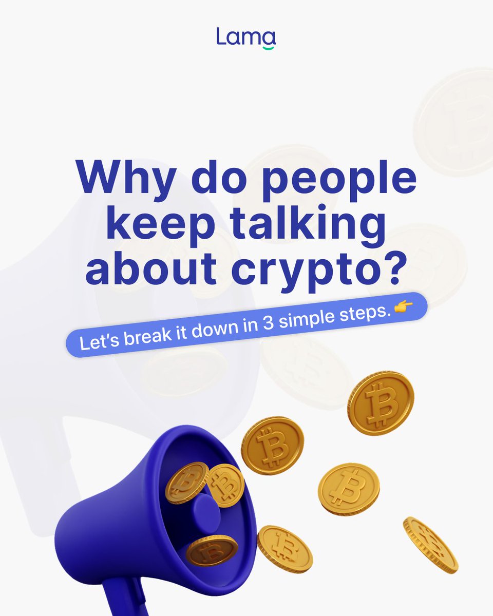 MyLamaApp's tweet photo. 💡 Crypto = digital money. Fast. Borderless. Yours.
With Lama, it’s simple. ⚡
👉 What’s the biggest crypto myth you’ve heard?

#CryptoMadeSimple #LamaApp https://t.co/APRWyJOxqy