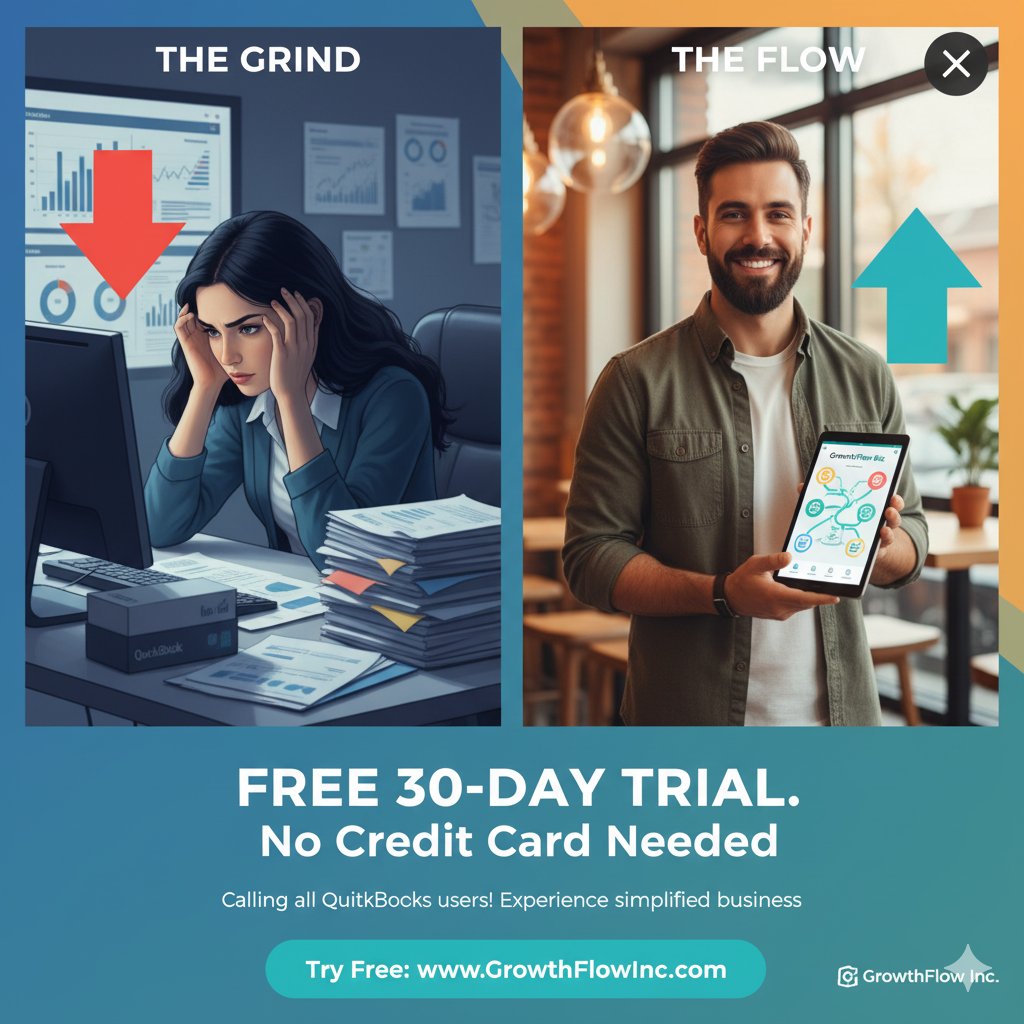 mmolina4_molina's tweet image. QuickBooks users! 📢 Feeling the grind? 😩

Try GrowthFlow Biz FREE for 30 days—no credit card needed! Simplify bookkeeping, CRM &amp;amp; more. Help us refine our new app to help you #GrowInFlow.

👉 Get your free trial: GrowthFlowInc.com

#GrowthFlowBiz #QuickBooksAlternative