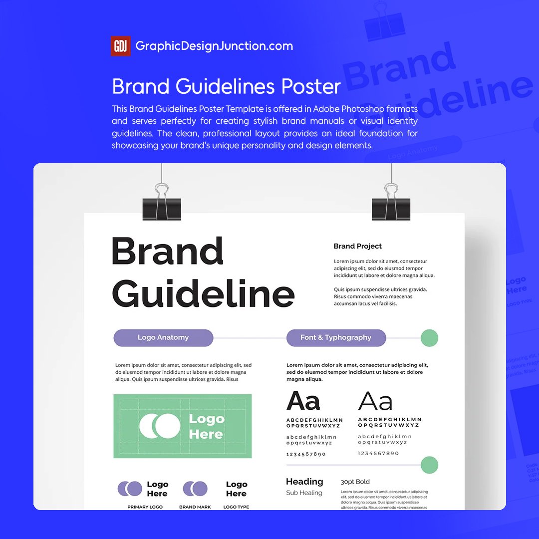 graphicdesignju's tweet image. Brand Guidelines Poster Templates

graphicdesignjunction.com/2025/10/single…

#brandguidelineposter #styleguide #bookbrandguideline #brandguide #brandguidelines #guideposter #banner #template #branding #logo #handbook #visualidentity